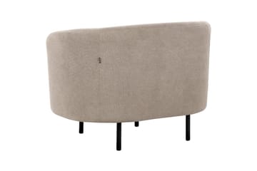 Lænestol Loen - Taupe, grå, sort/Polyester - Møbler - Stole & lænestole - Lænestole - Klubstol
