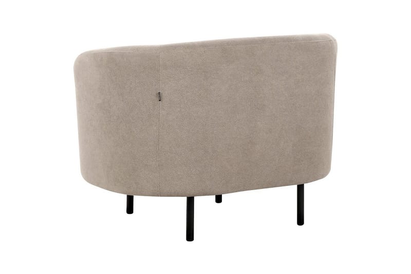 Lænestol Loen - Taupe, grå, sort/Polyester - Møbler - Stole & lænestole - Lænestole - Klubstol