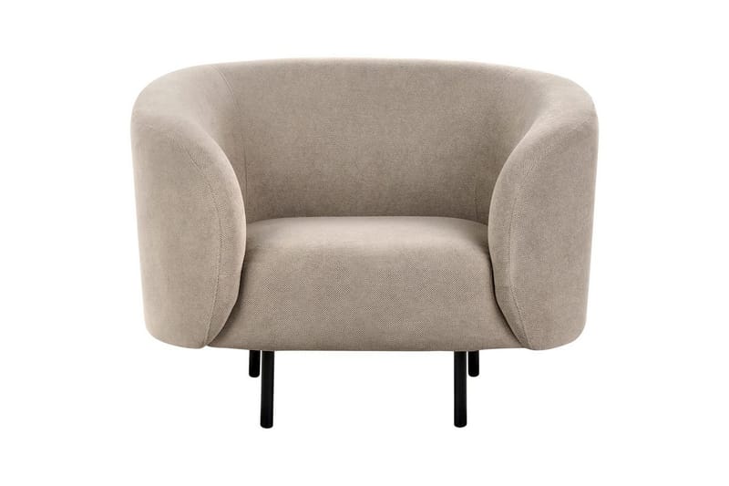 Lænestol Loen - Taupe, grå, sort/Polyester - Møbler - Stole & lænestole - Lænestole - Klubstol