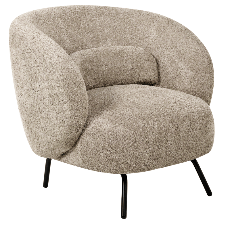 Lænestol Makela - Taupe - Møbler - Stole & lænestole - Lænestole