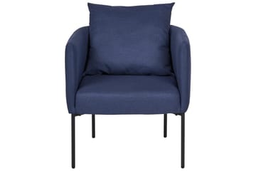 Lænestol Malmos - Blå, sort - Møbler - Stole & lænestole - Lænestole