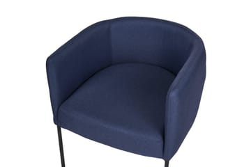 Lænestol Malmos - Blå, sort - Møbler - Stole & lænestole - Lænestole