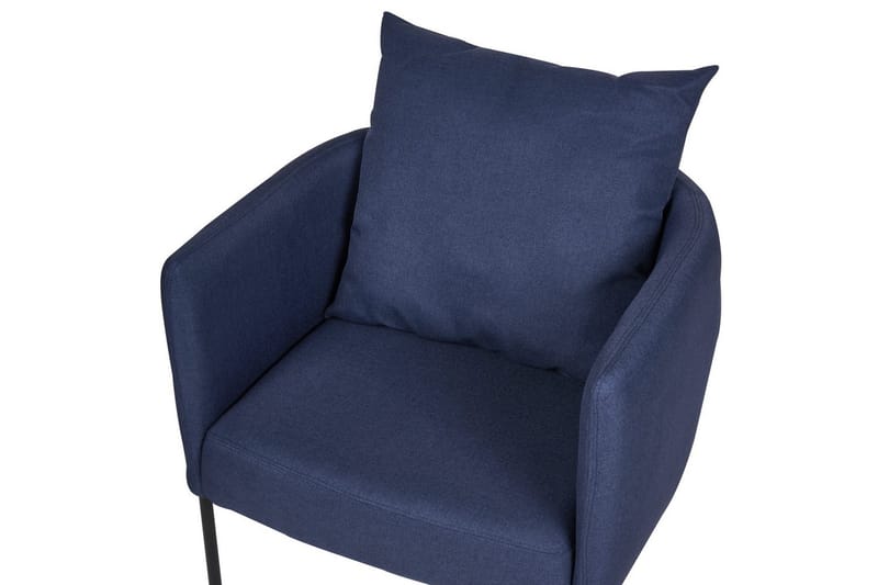 Lænestol Malmos - Blå, sort - Møbler - Stole & lænestole - Lænestole