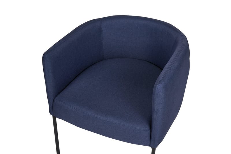 Lænestol Malmos - Blå, sort - Møbler - Stole & lænestole - Lænestole