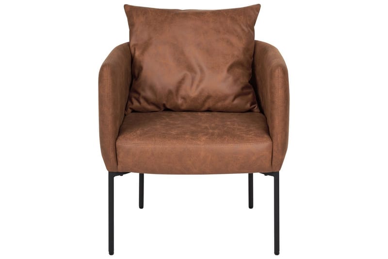 Lænestol Malmos - Brun, Sort - Møbler - Stole & lænestole - Lænestole
