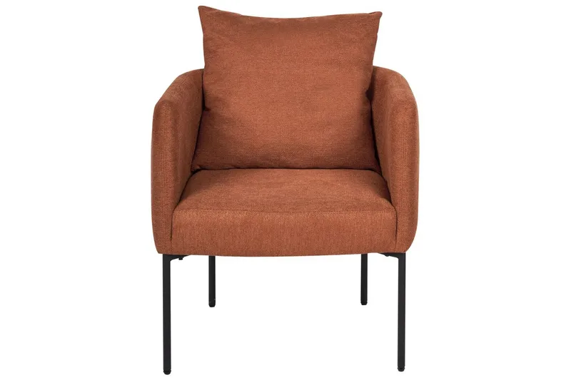 Lænestol Malmos - Guldbrun, Sort - Møbler - Stole & lænestole - Lænestole