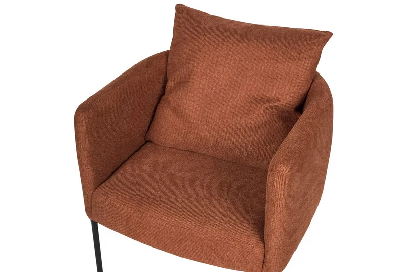 Lænestol Malmos - Guldbrun, Sort - Møbler - Stole & lænestole - Lænestole