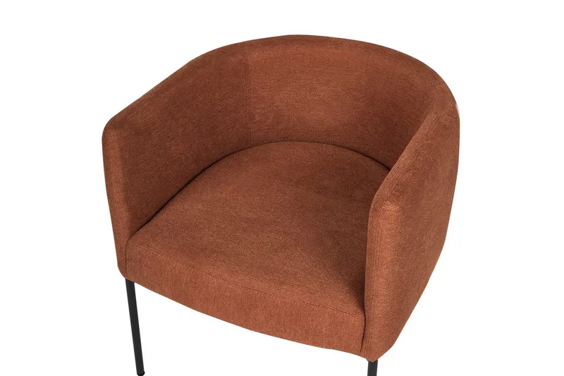 Lænestol Malmos - Guldbrun, Sort - Møbler - Stole & lænestole - Lænestole