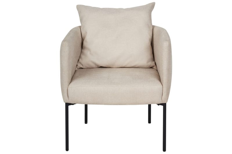 Lænestol Malmos - Lys beige, sort - Møbler - Stole & lænestole - Lænestole
