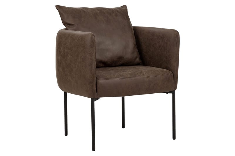 Lænestol Malmos, Mørkebrun, Sort