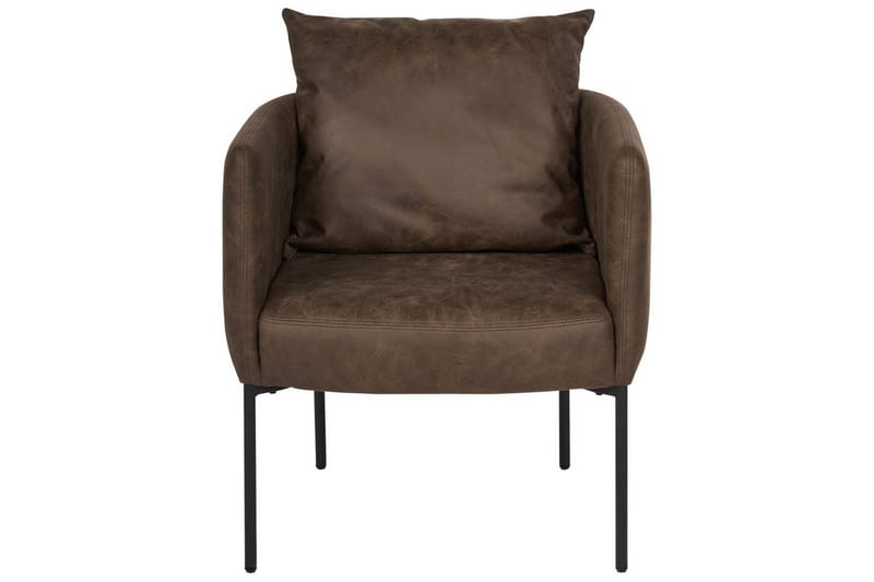 Lænestol Malmos - Mørkebrun, Sort - Møbler - Stole & lænestole - Lænestole