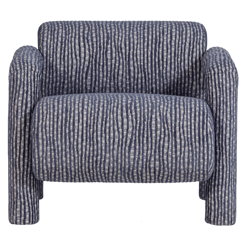 Lænestol med mønster Lenny - Grå/Blå - Møbler - Stole & lænestole - Lænestole