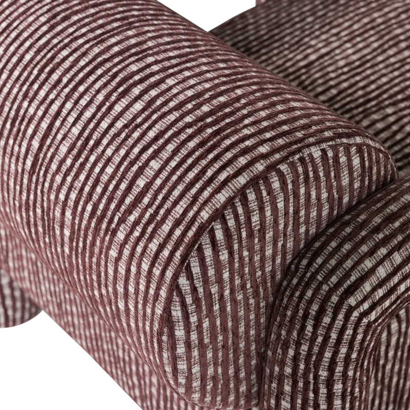 Lænestol med mønster Lenny - Vinrød - Møbler - Stole & lænestole - Lænestole