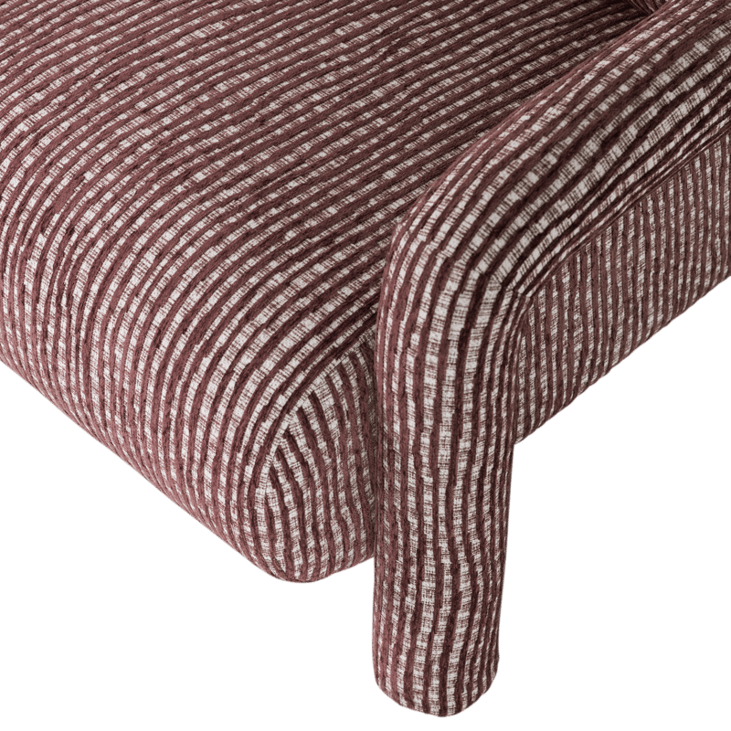 Lænestol med mønster Lenny - Vinrød - Møbler - Stole & lænestole - Lænestole