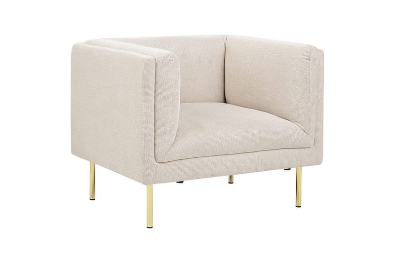Lænestol Moen, Beige, guld
