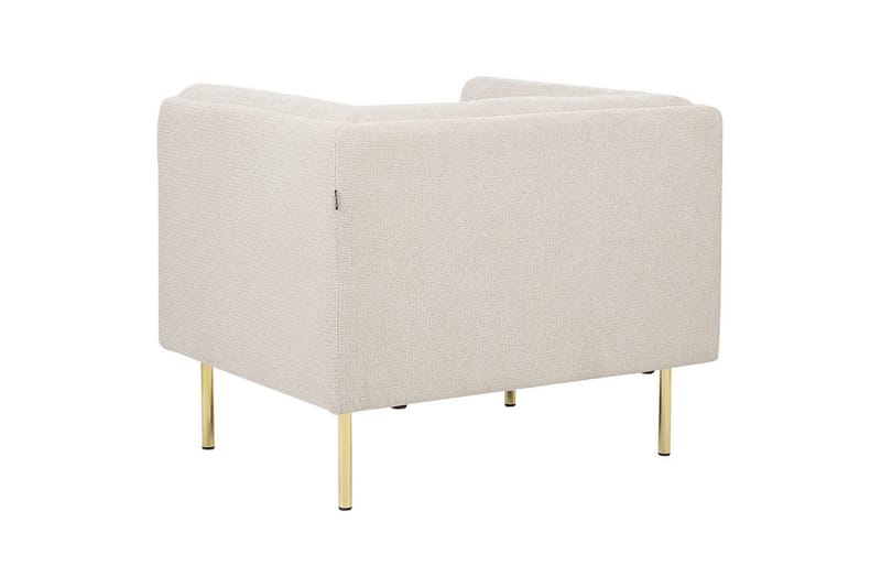 Lænestol Moen - Beige, guld - Møbler - Stole & lænestole - Lænestole