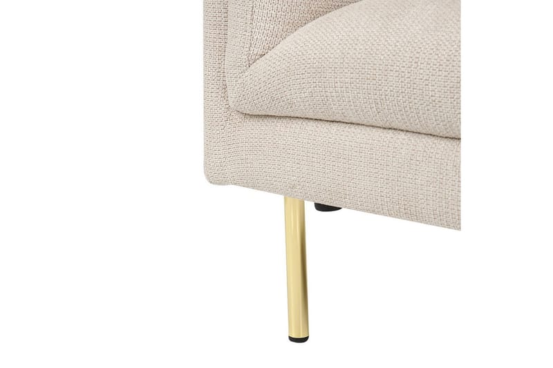 Lænestol Moen - Beige, guld - Møbler - Stole & lænestole - Lænestole