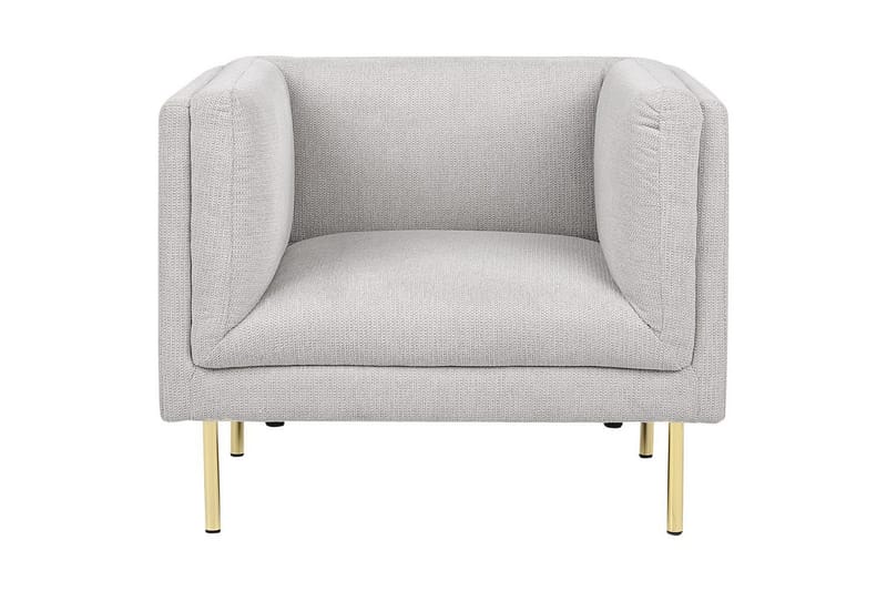 Lænestol Moen - Grå, guld - Møbler - Stole & lænestole - Lænestole