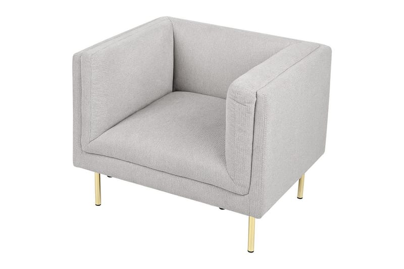 Lænestol Moen - Grå, guld - Møbler - Stole & lænestole - Lænestole