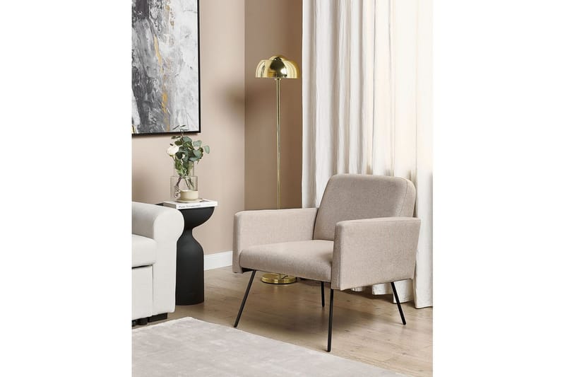 Lænestol Narken - Beige, sort - Møbler - Stole & lænestole - Lænestole