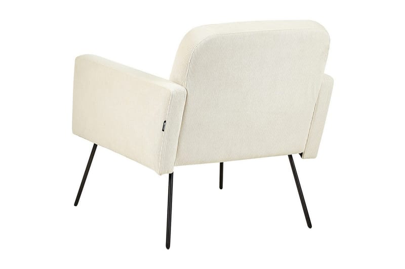 Lænestol Narken - Cremehvid, sort - Møbler - Stole & lænestole - Lænestole