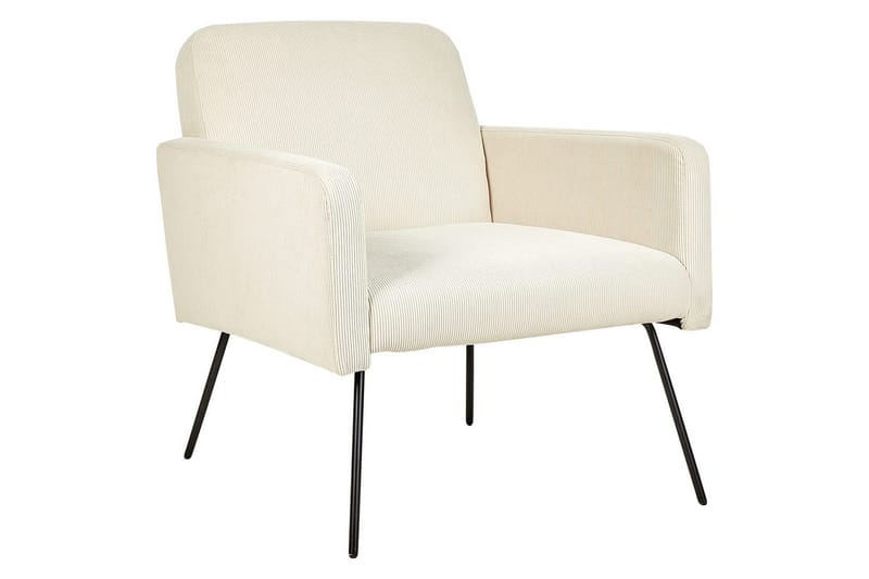 Lænestol Narken - Cremehvid, sort - Møbler - Stole & lænestole - Lænestole