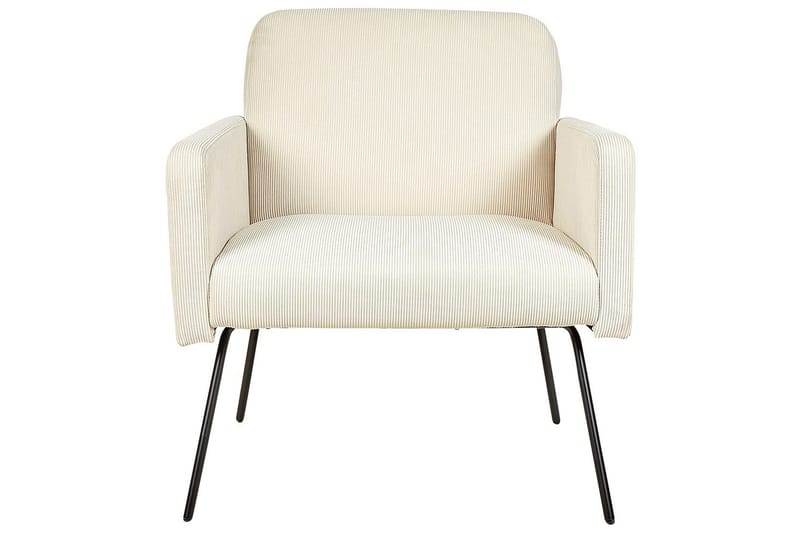 Lænestol Narken - Cremehvid, sort - Møbler - Stole & lænestole - Lænestole