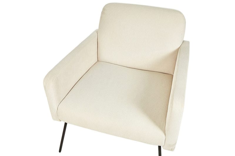 Lænestol Narken - Cremehvid, sort - Møbler - Stole & lænestole - Lænestole