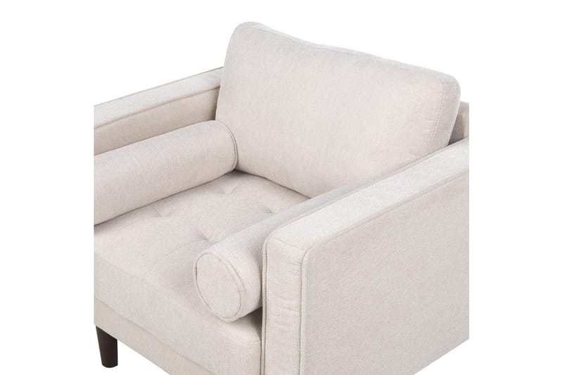 Lænestol Nurmo - Beige, mørkt træ - Møbler - Stole & lænestole - Lænestole