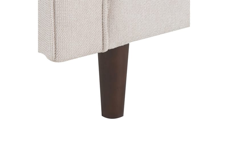 Lænestol Nurmo - Beige, mørkt træ - Møbler - Stole & lænestole - Lænestole