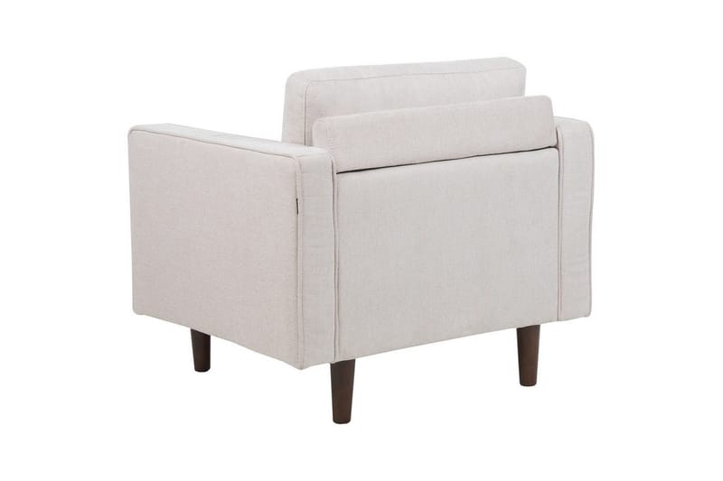 Lænestol Nurmo - Beige, mørkt træ - Møbler - Stole & lænestole - Lænestole