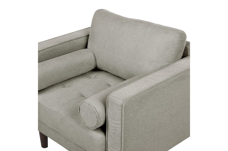Lænestol Nurmo - Taupe, mørkt træ - Møbler - Stole & lænestole - Lænestole