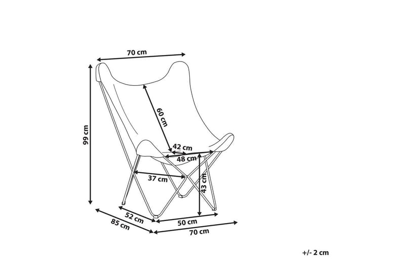Lænestol Nybro - Brun, Sort/Kunstlæder - Møbler - Stole & lænestole - Lænestole