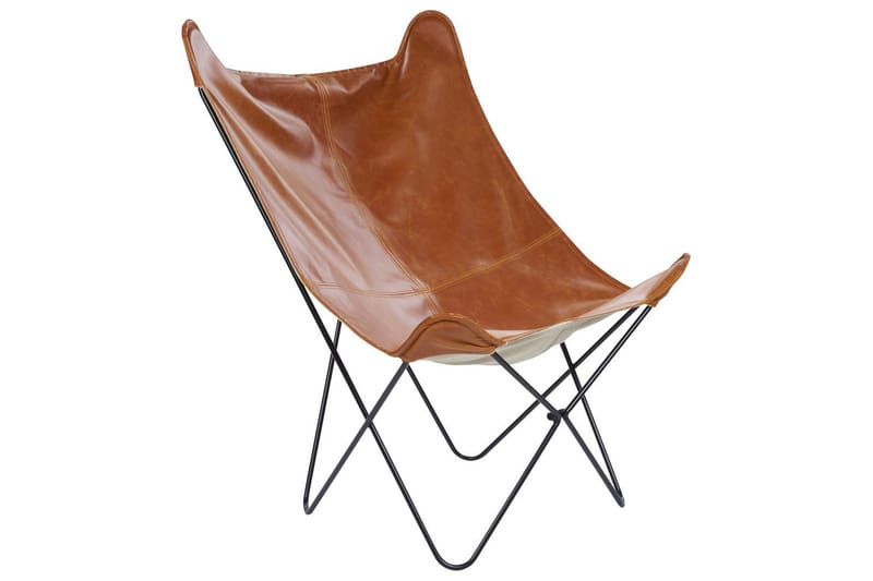 Lænestol Nybro, Brun, Sort/Kunstlæder