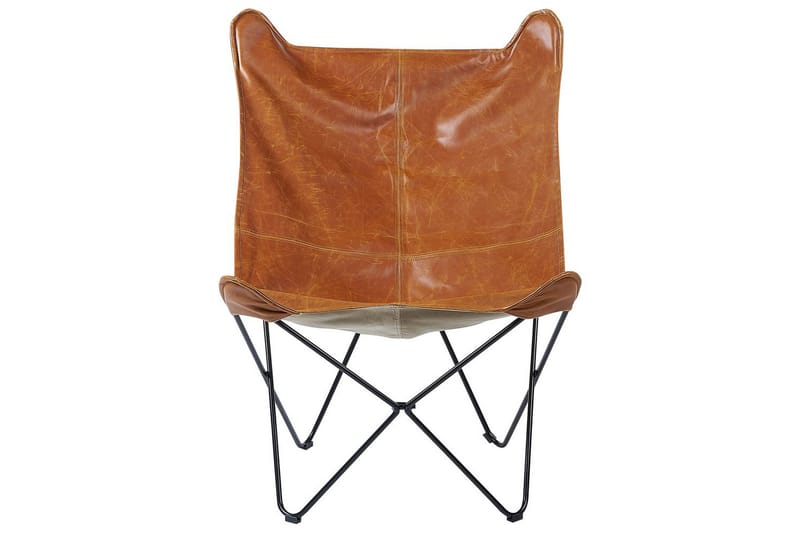 Lænestol Nybro - Brun, Sort/Kunstlæder - Møbler - Stole & lænestole - Lænestole