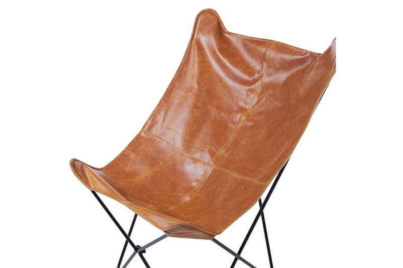 Lænestol Nybro - Brun, Sort/Kunstlæder - Møbler - Stole & lænestole - Lænestole