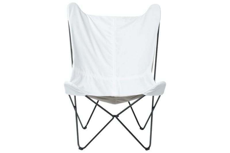 Lænestol Nybro - Hvid, Sort/velour - Møbler - Stole & lænestole - Lænestole