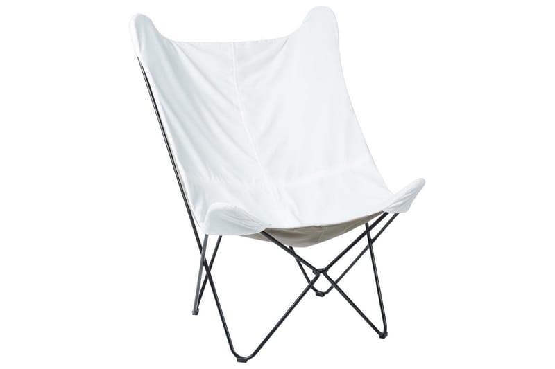 Lænestol Nybro, Hvid, Sort/velour