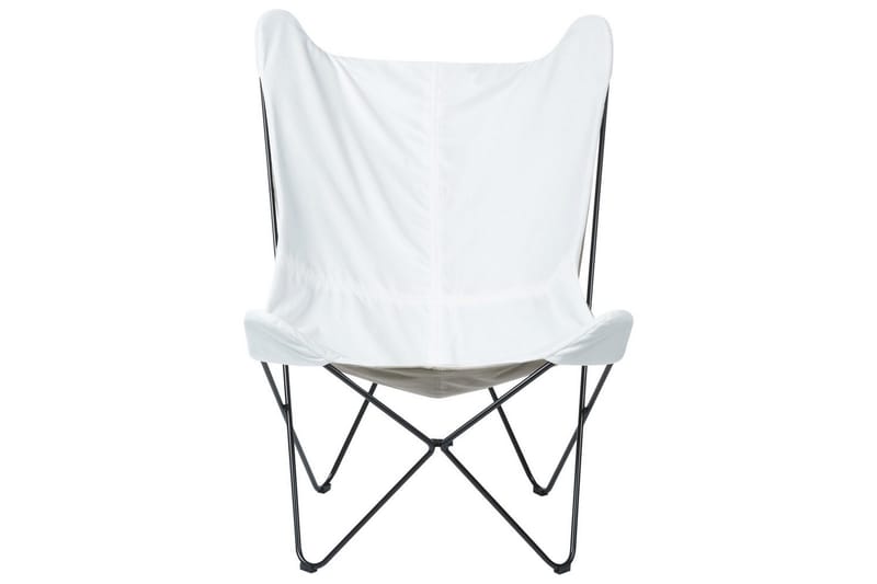 Lænestol Nybro - Hvid, Sort/velour - Møbler - Stole & lænestole - Lænestole