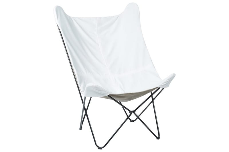 Lænestol Nybro, Hvid, Sort/velour