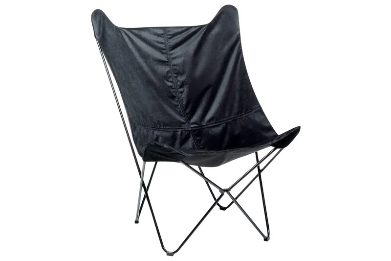 Lænestol Nybro - Sort/Fløjl - Møbler - Stole & lænestole - Lænestole