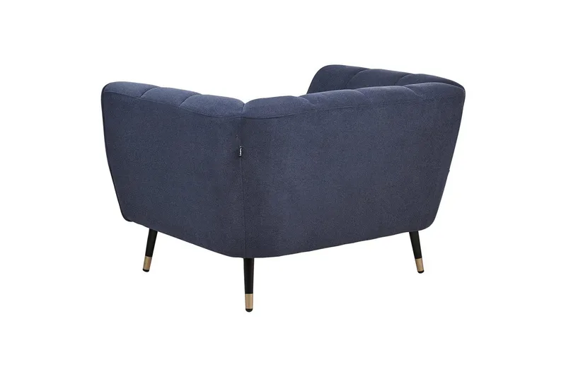 Lænestol Orsta - Blå, sort, guld - Møbler - Stole & lænestole - Lænestole