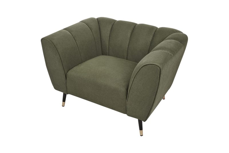 Lænestol Orsta - Grøn, sort, guld - Møbler - Stole & lænestole - Lænestole