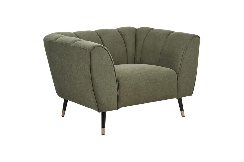 Lænestol Orsta - Grøn, sort, guld - Møbler - Stole & lænestole - Lænestole