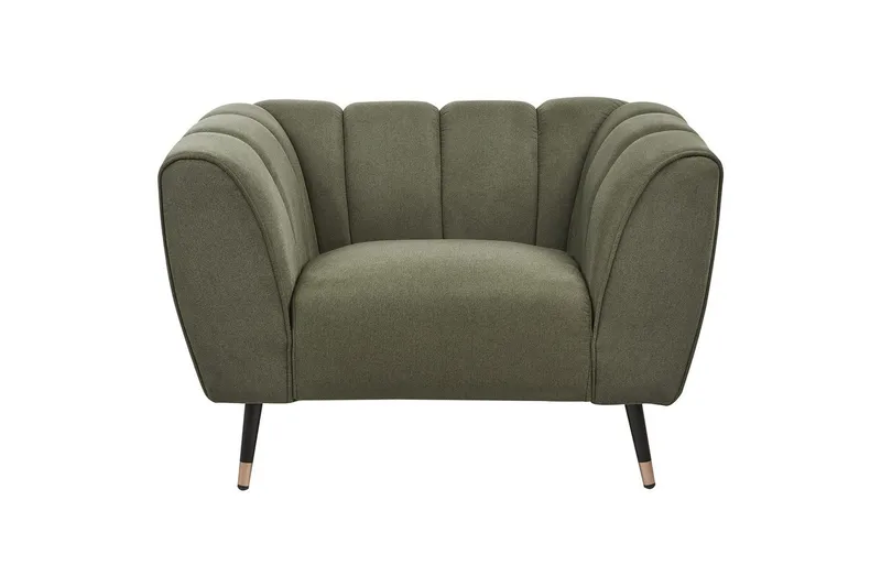 Lænestol Orsta - Grøn, sort, guld - Møbler - Stole & lænestole - Lænestole