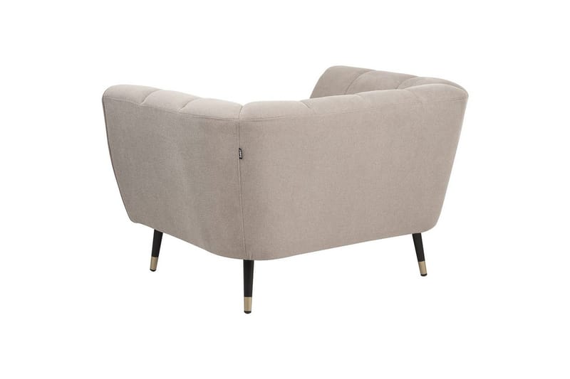 Lænestol Orsta - Taupe, sort, guld - Møbler - Stole & lænestole - Lænestole