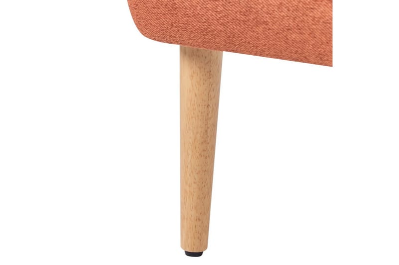 Lænestol Orum - Orange, lyst træ - Møbler - Stole & lænestole - Lænestole