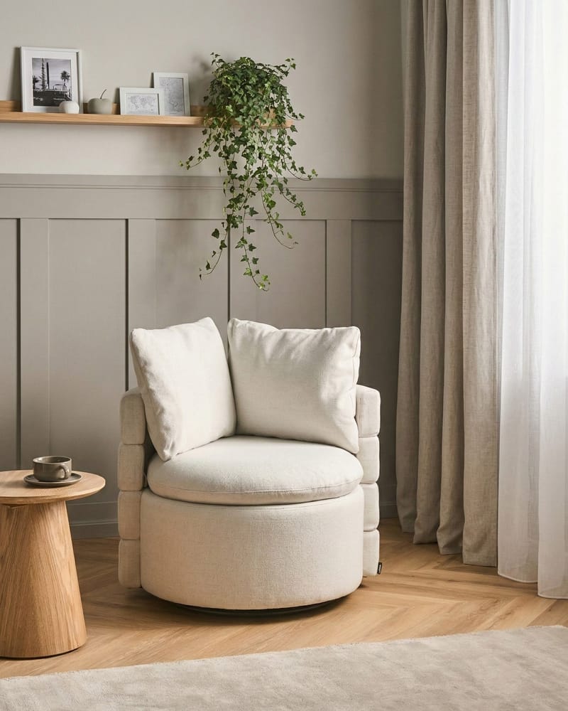 Lænestol Randers - Off-White - Møbler - Stole & lænestole - Lænestole - Klubstol