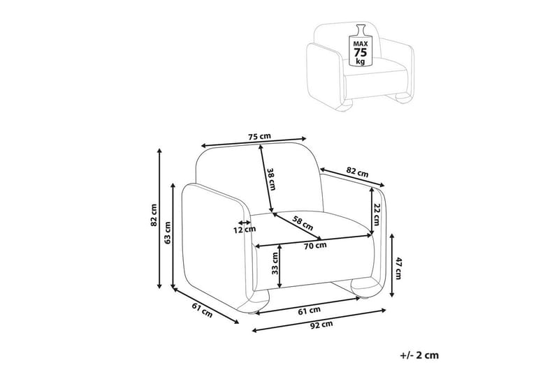 Lænestol Saland - Hvid - Møbler - Stole & lænestole - Lænestole