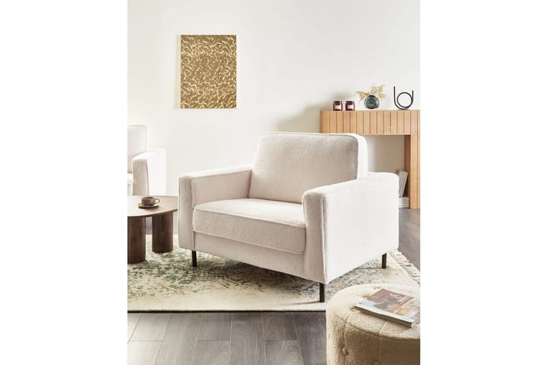 Lænestol Savalen - Hvid, Sort - Møbler - Stole & lænestole - Lænestole